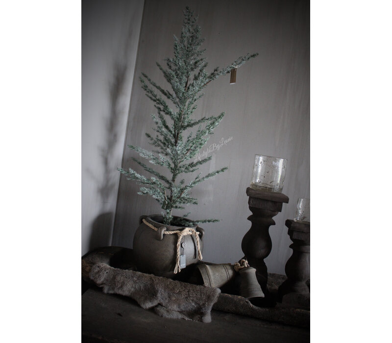 Brynxz kruik pot met touw grandeur Brown 30x26cm