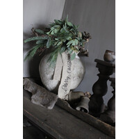 Shabby linnen kerst-lint Merry Christmas 100cm