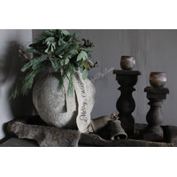 Shabby linnen kerst-lint Merry Christmas 100cm