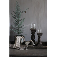 Shabby linnen kerst-lint Joyeux Noël 100cm