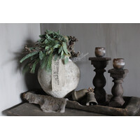 Shabby linnen kerst-lint Frohe weihnachten 100cm