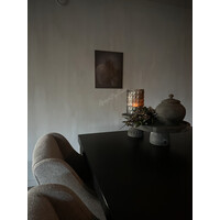 Houten decobord / paneel Sobere kruik met tak 55 x 45 cm