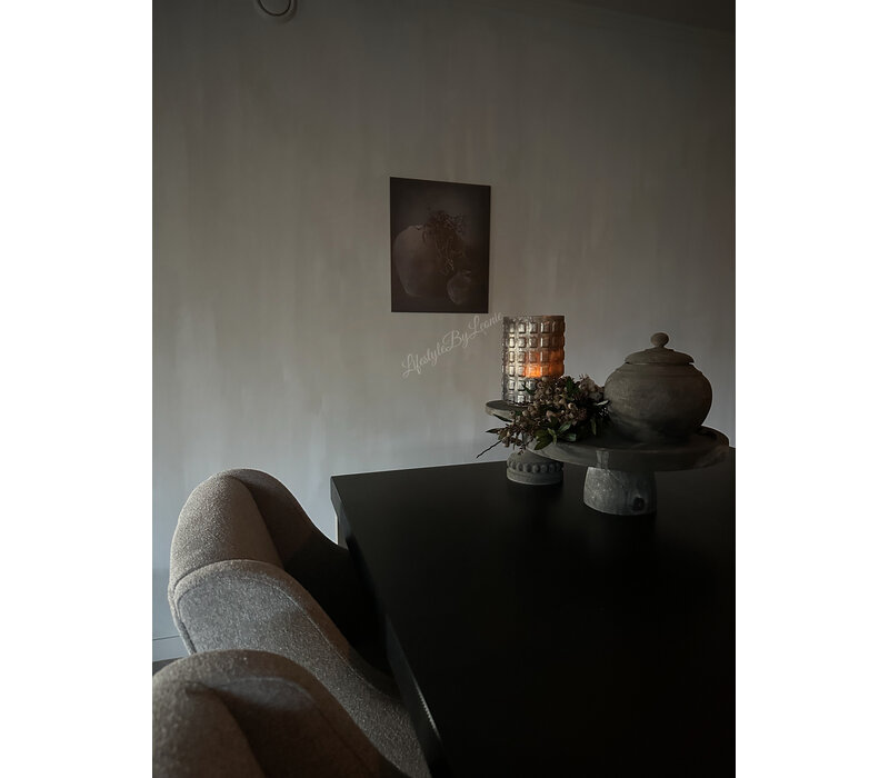 Houten decobord / paneel Sobere kruik + tak 55 x 45 cm