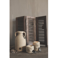 Brynxz waxinelichthouder Hooglander taupe 8 cm