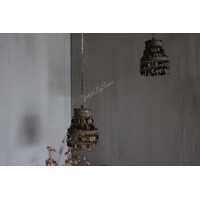 Sobere LED lamp hanger Amira roest 18 cm