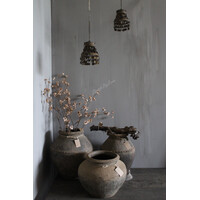 Sobere LED lamp hanger Amira roest 18 cm