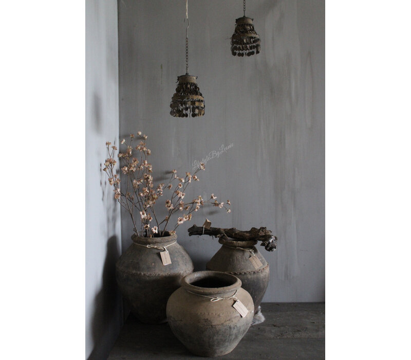 Sobere LED lamp hanger Amira roest 18 cm