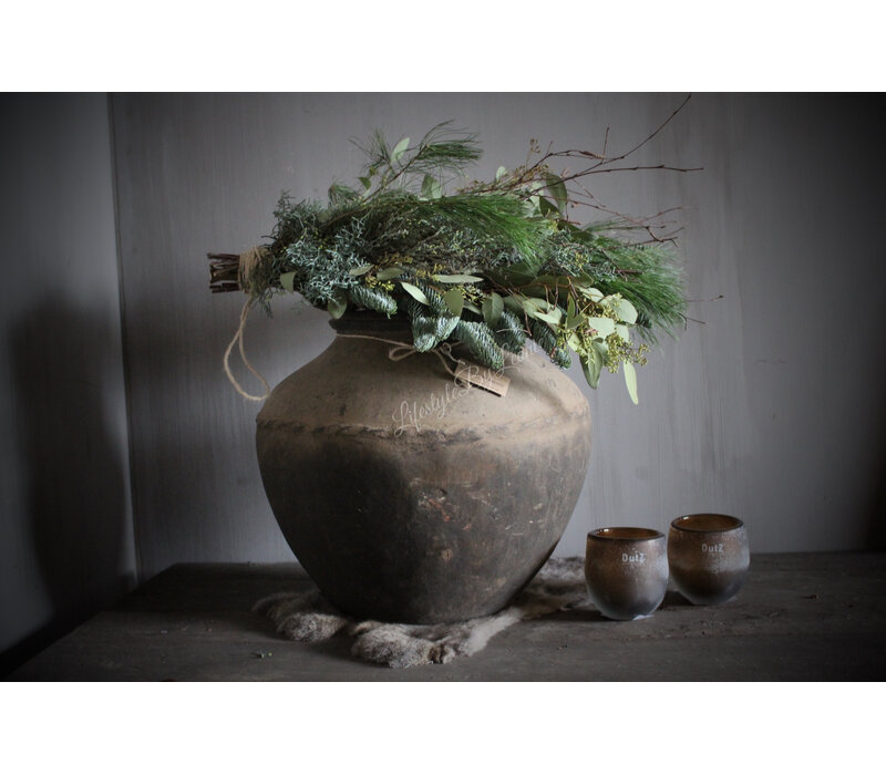 Authentieke stenen kruik Brown/taupe