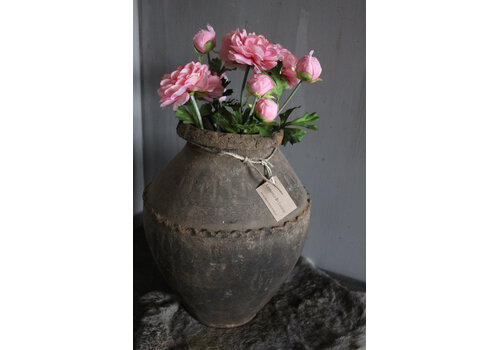 Brynxz Brynxz zijden tak German Ranonkel peach/pink 54 cm