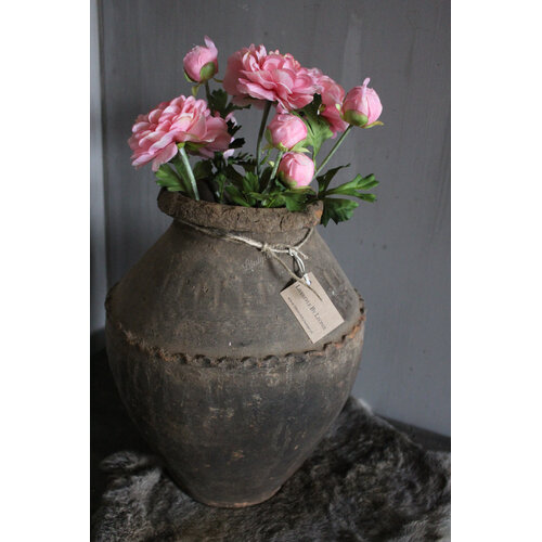 Brynxz zijden tak German Ranonkel peach/pink 54 cm 