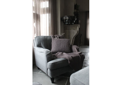 SILT SILT woondeken / plaid chocolate / charcoal Zaragoza