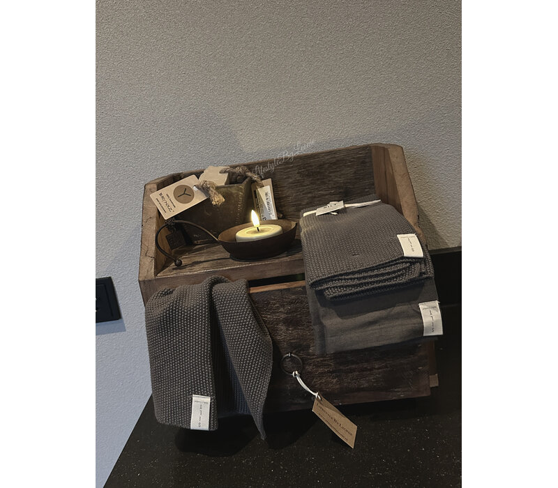 SILT set theedoek / handdoek Grey