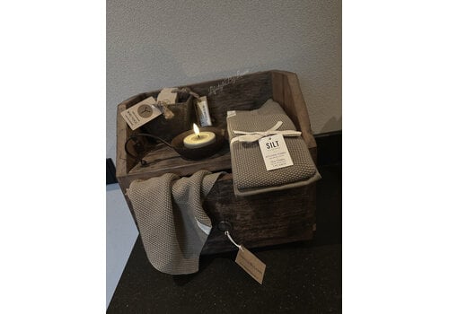 SILT SILT set theedoek / handdoek Beige