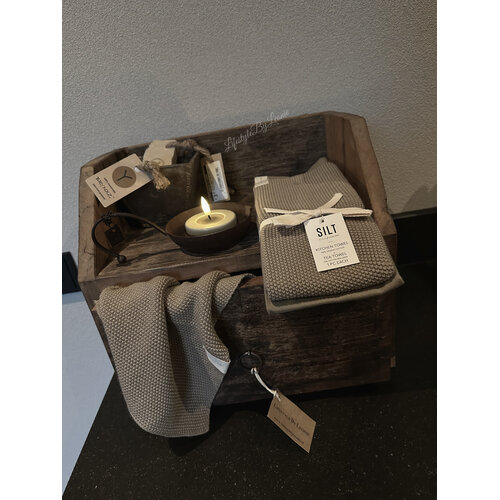 SILT set theedoek / handdoek Beige 