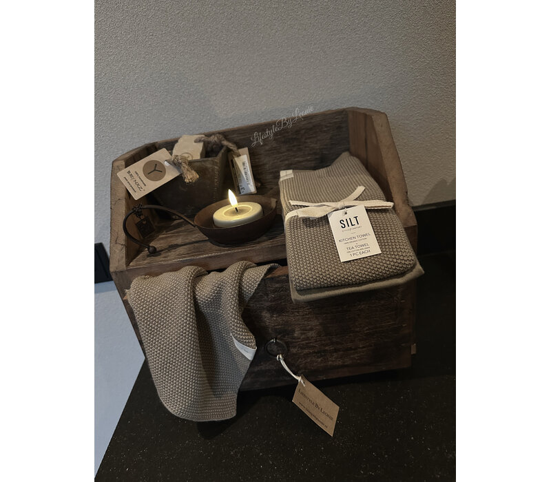 SILT set theedoek / handdoek Beige