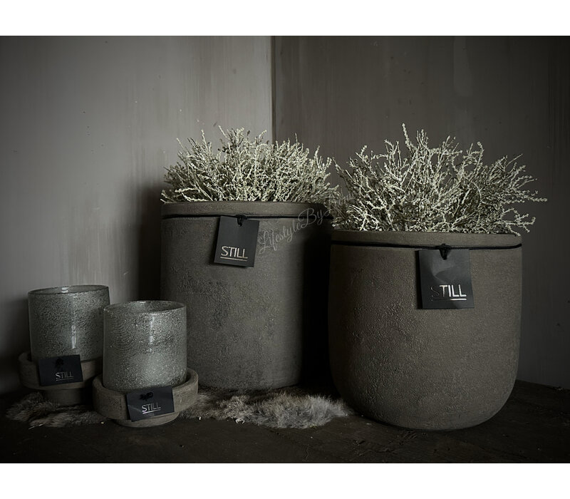 Still ronde pot Leem 28x28cm