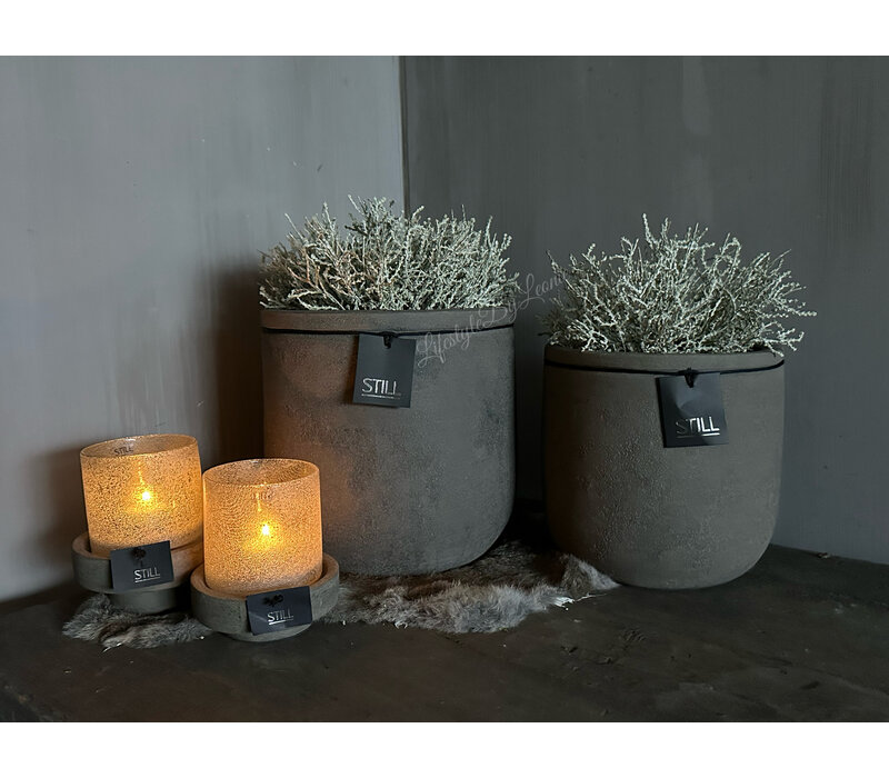 STILL ronde pot Leem 28 x 28 cm