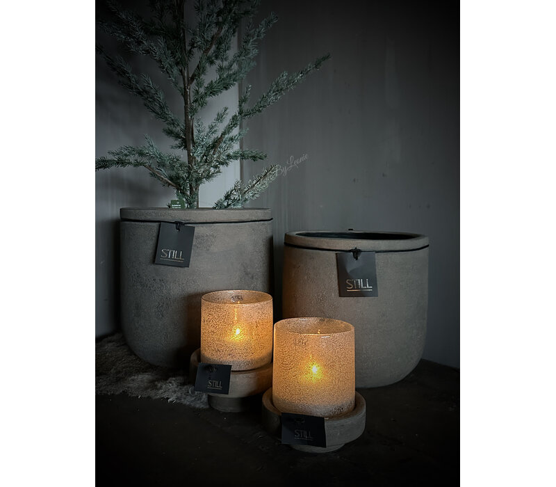 STILL ronde pot Leem 28 x 28 cm