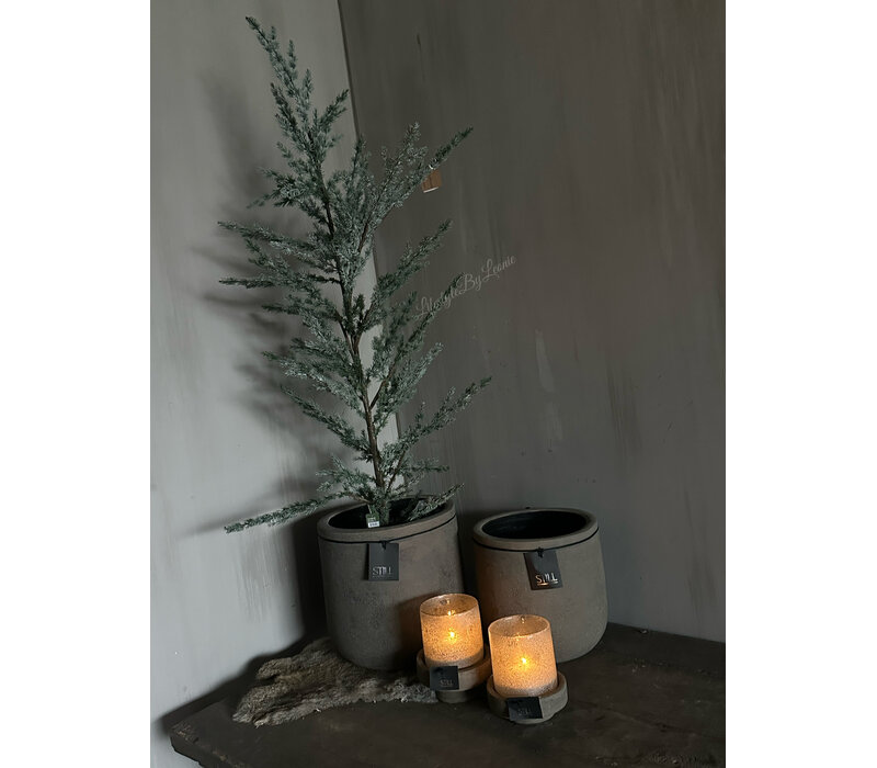 Still ronde pot Leem 28x28cm