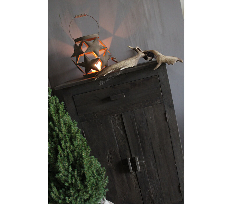 Roestig windlicht Star ball 27 cm