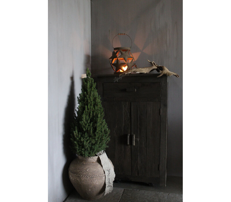 Roestig windlicht Star ball 27 cm