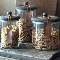 Aura Peeperkorn glazen voorraadpot 16x15cm