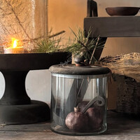 Aura Peeperkorn glazen voorraadpot 16x15cm