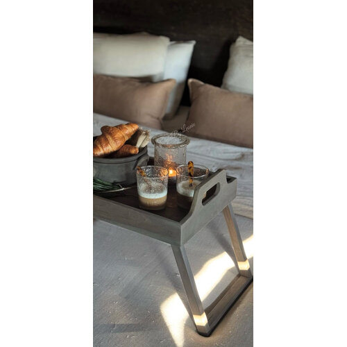 Aura Peeperkorn windlicht / drinkglas bubbels 9,5cm 