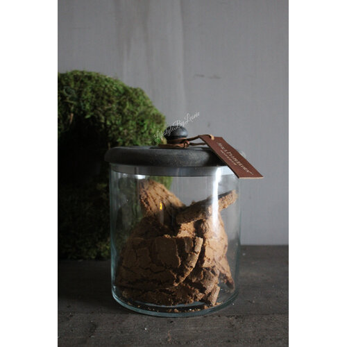 Aura Peeperkorn glazen voorraadpot 16x15cm 