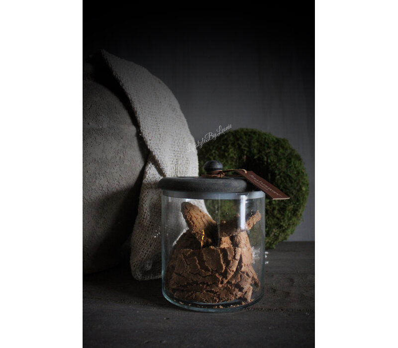 Aura Peeperkorn glazen voorraadpot 16 x 15 cm