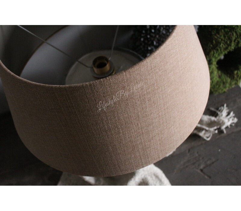 Aura Peeperkorn lampenkap half hoog Chestnut 50 cm