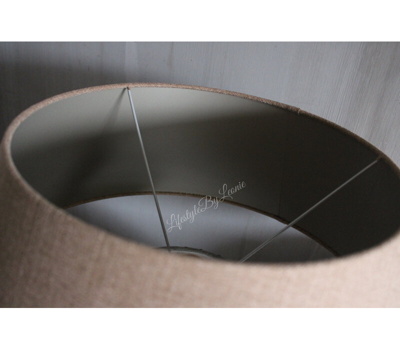 Aura Peeperkorn lampenkap half hoog Chestnut 50 cm