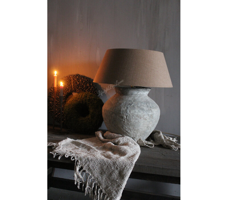 Aura Peeperkorn lampenkap half hoog Chestnut 50 cm