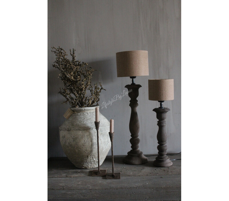 Aura Peeperkorn cilinder lampenkap Chestnut 15 x 12 cm