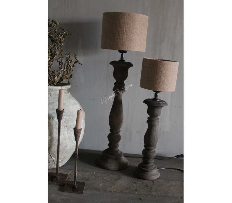 Aura Peeperkorn cilinder kap Chestnut 20x15cm