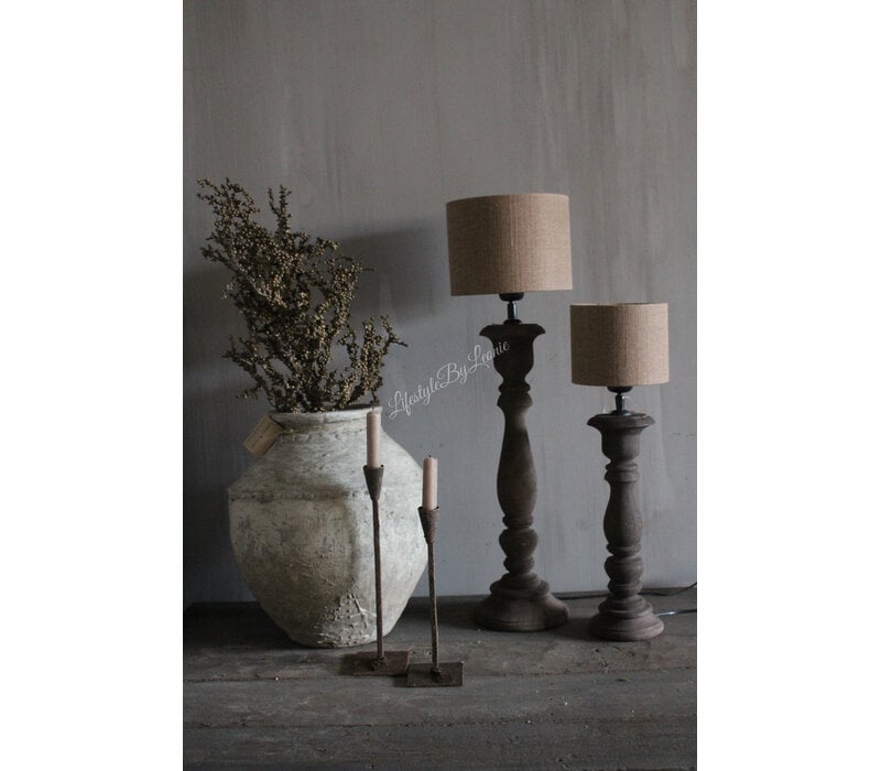 Aura Peeperkorn cilinder kap Chestnut 20x15cm