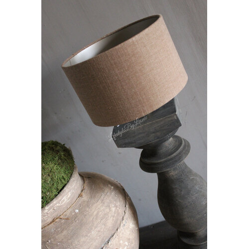 Aura Peeperkorn cilinder lampenkap Chestnut 25 x 15 cm 