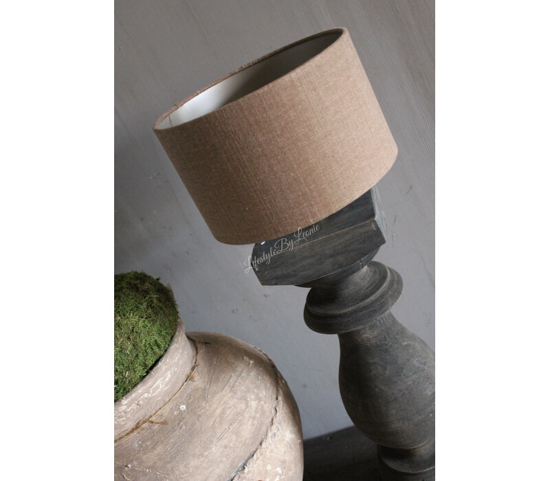 Aura Peeperkorn cilinder lampenkap Chestnut 25 x 15 cm