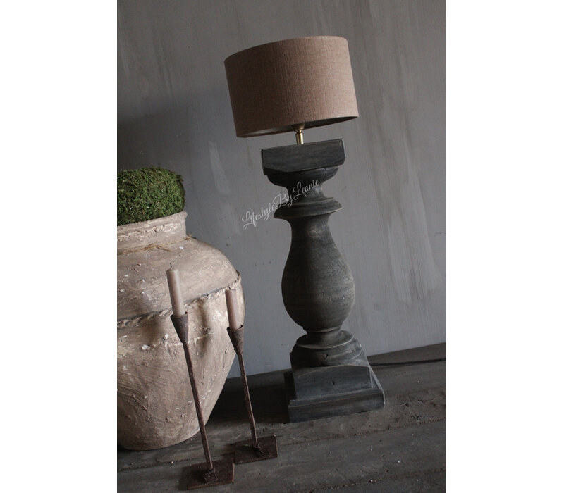 Aura Peeperkorn cilinder lampenkap Chestnut 25 x 15 cm