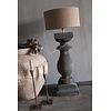 Baluster lampvoet Ruby antique grey