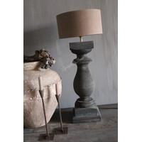 Baluster lampvoet Ruby antique grey