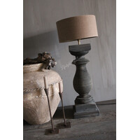 Baluster lampvoet Ruby antique grey