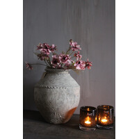 DutZ cilinder windlicht bubbels Topaz 13x10cm