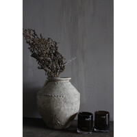 DutZ cilinder windlicht bubbels Topaz 13x10cm