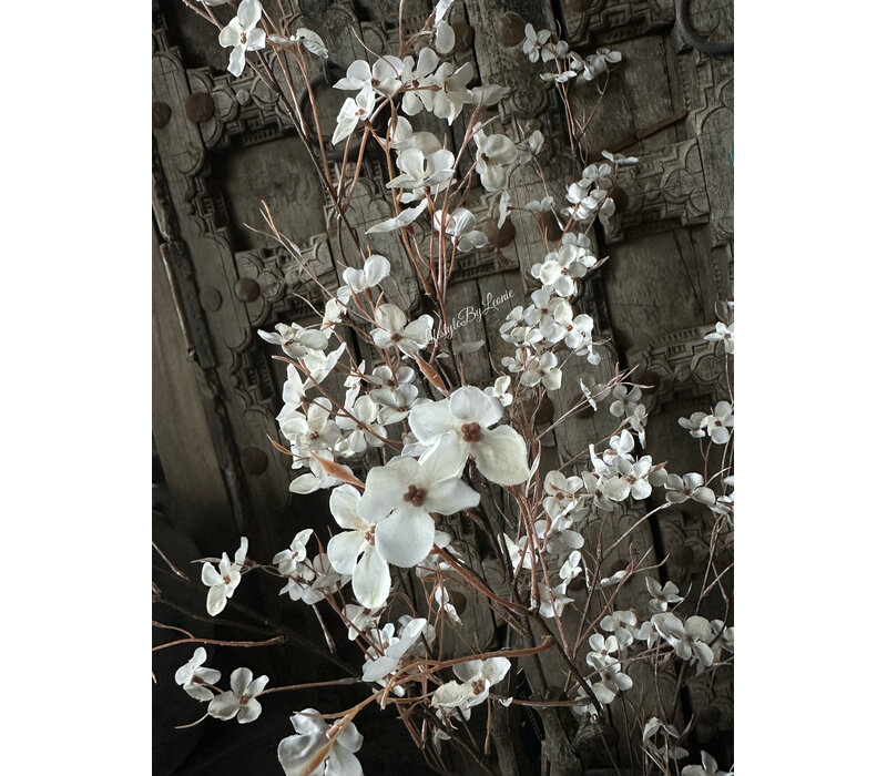 Kunst plant Pyrus wit in pot 110cm