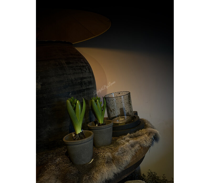 Zijden Hyacinth met bol green 23 cm