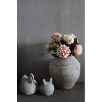 Kunst boeket Pioen / hortensia Salmon 47cm