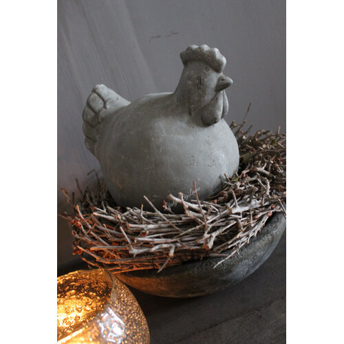 Stenen kip Niels 20 cm 