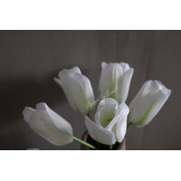 Kunstboeketje Tulpen white 35 cm