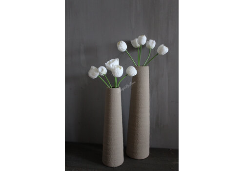 Kunstboeketje bol Tulpen white 50 cm